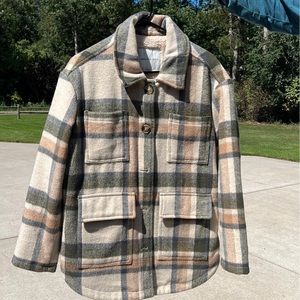 American eagle plaid shacket